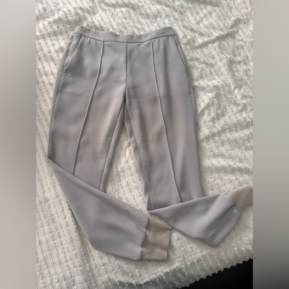 Vince Light Gray Women's Trousers